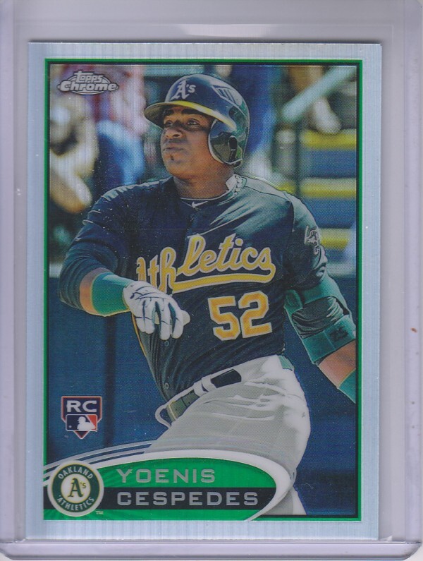 2012 Topps Chrome Refractors #180 Yoenis Cespedes - NM-MT