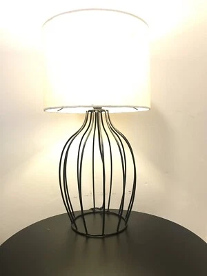 Black Metal Frame Lamp Bed Side Table Desk Sydney City