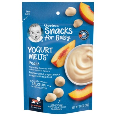Gerber Yogurt Melts Peach Baby Snacks 1 oz