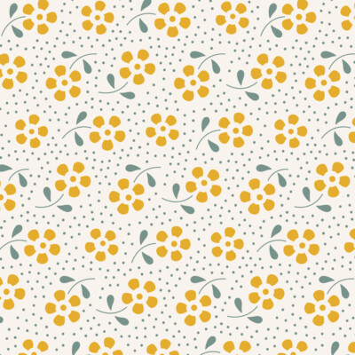 Tilda Meadow Basic Yellow Norwegian Designer Tone Finnanger 1/2 Yd