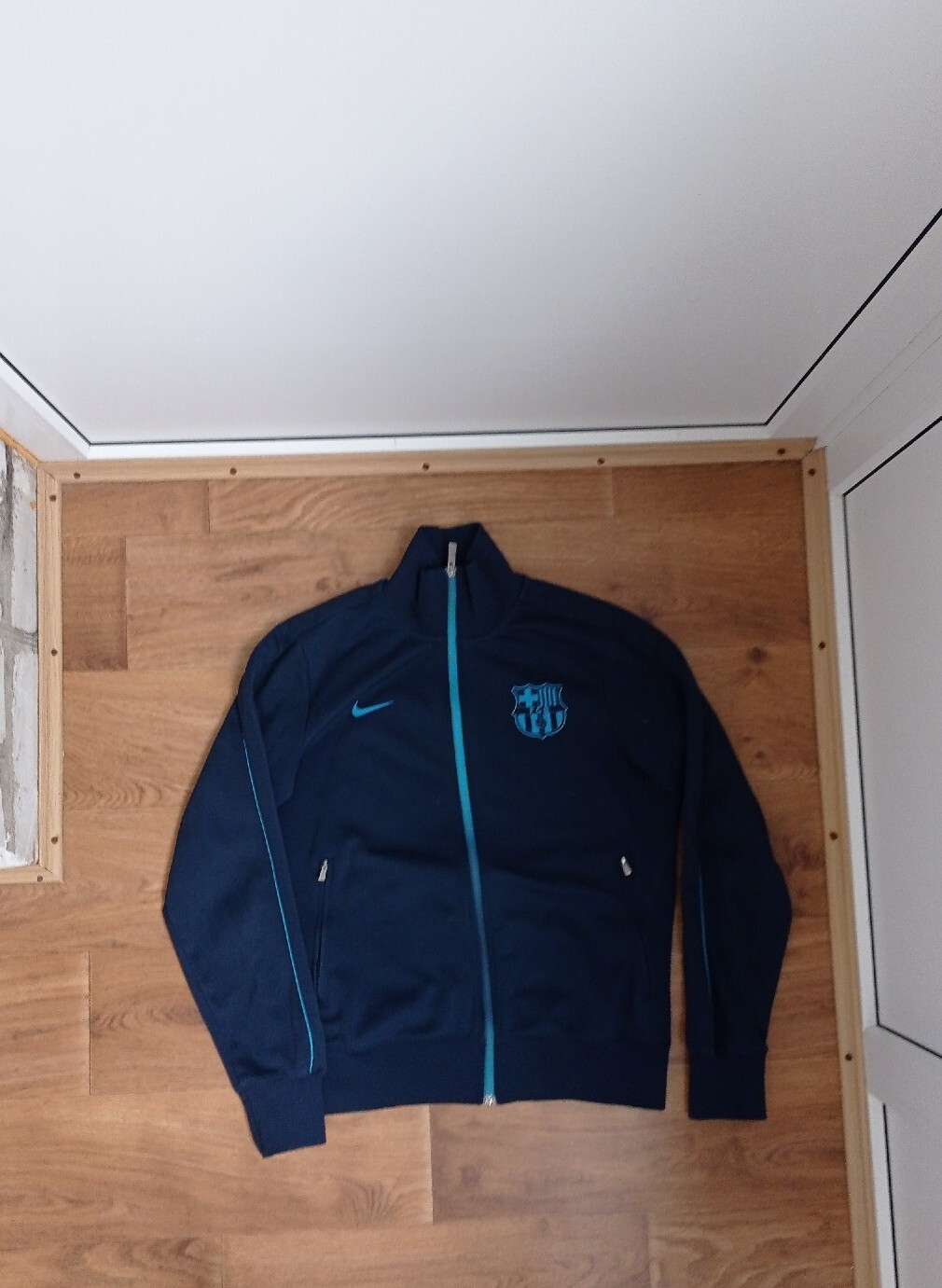 SACAI X NIKE Giacca Nike FC Barcelona Track Taglia M Blu Medio Teal Zip Up Calcio