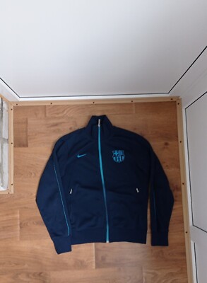 よ*い様 Nike FC Barcelona ジャケット Mサイズ　日本未発売 Nike FC Barcelona Track Jacket Size M Medium Blue Teal Zip Up