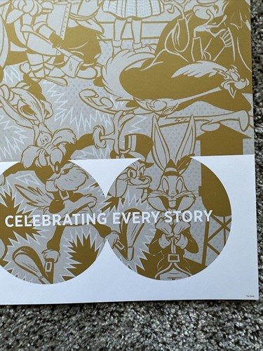 HALLMARK 2023 WB 100 LOONEY TUNES "CELEBRATING EVERY STORY" POSTER/ PRINT - Picture 9 of 11