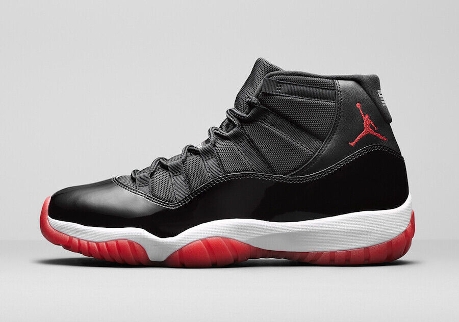 black & red jordan 11