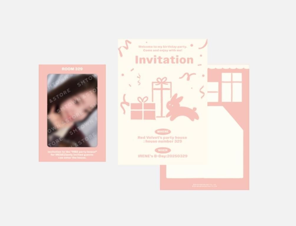 red velvet アイリーン 誕生日会 センイル パーティー トレカ THE HBD PARTY HOUSE FOR IRENE RED VELVET 2025 ARTIST BIRTHDAY