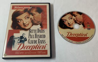 DVD ~ Irving Rapper DECEPTION Bette Davis, Paul Henreid, Claude Rains