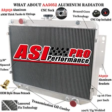 3 Row Radiator for 79-03 Dodge B150 B250 B350 RAM 1500 2500 3500 Van V8