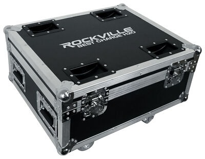 Rockville BEST CHARGE H2O Charging Travel Road Case For (6) BEST PAR H2O Lights