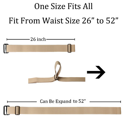 4 Piece Women Elastic Stretch Belt Invisible No Show Waist  display picture 3