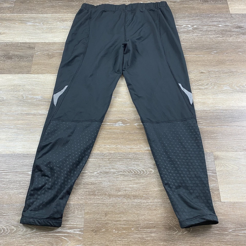 Leggings HIND cintura elástica tiro bajo negros ropa deportiva para mujer talla grande Foto 4 de 4