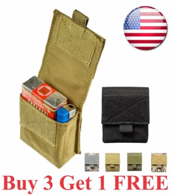 Tactical Molle EDC Cigarettes Pouch Magazine Lighter Waist Pocket Bag Military