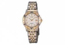 NEW* Seiko Womens SXE582 Two-Tone Stainless Steel Watch MSRP $285!