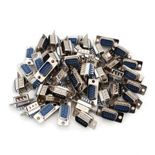 50Pcs D-SUB RS232 DB9 Serial Port 9 Pins Male Wire Solder Plug Connector