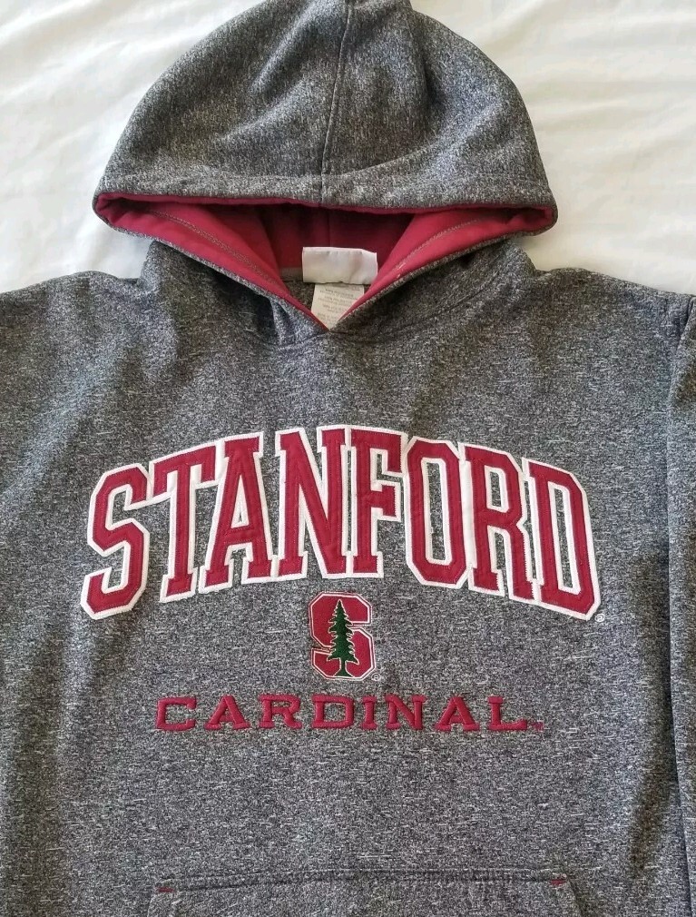 Stanford Cardinal Hoodie Shirt Basketball Jersey Pullover Embroidered Medium