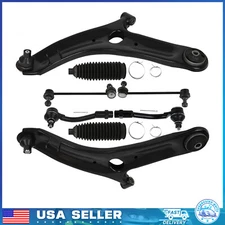 8x For 2010 2011 2012 2013 Kia Soul Front Lower Control Arm Tie Rod End Sway Bar
