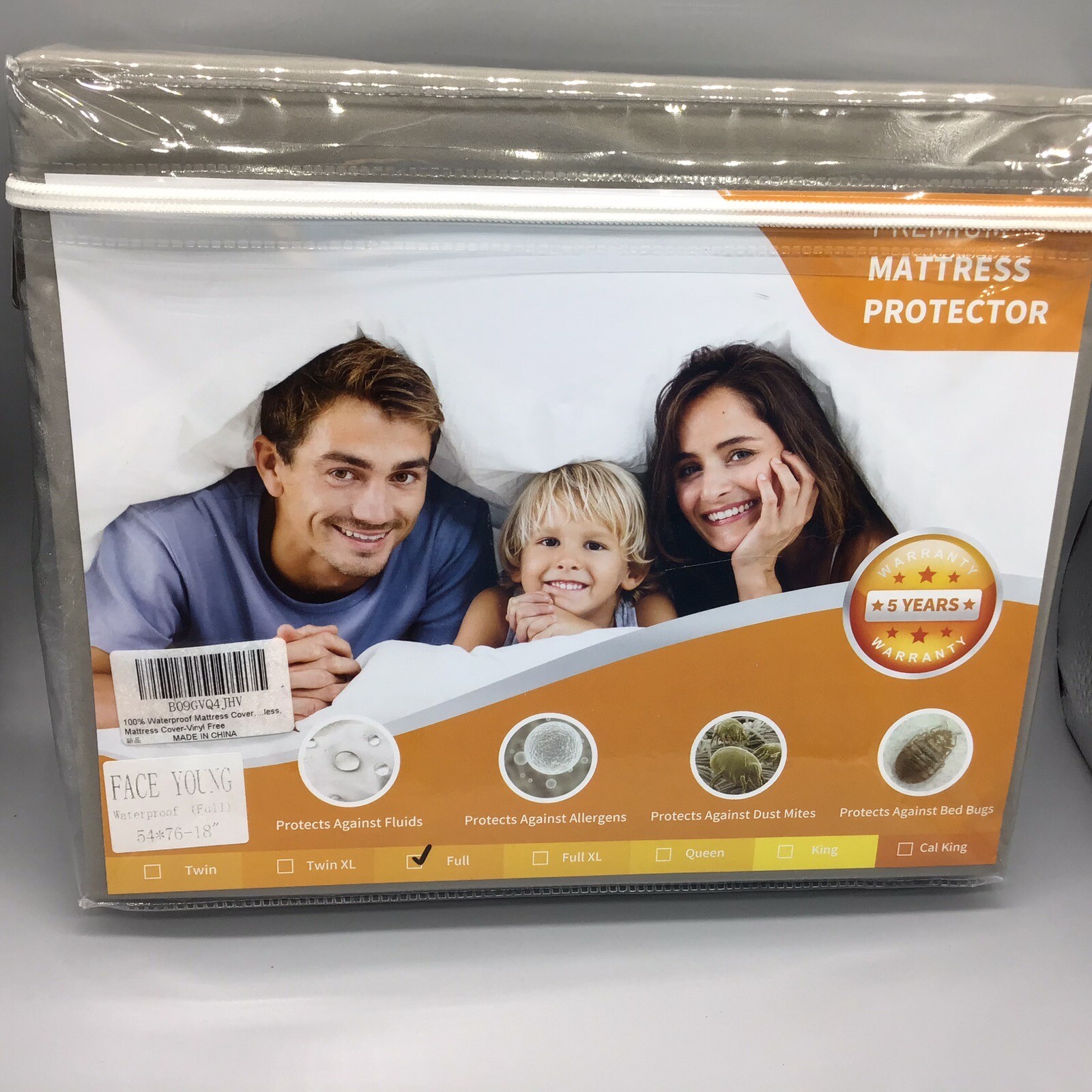 Mattress Protector Full Bed 100% Waterproof NIP-image
