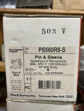 Pass & Seymour PS560R9-S - Receptacle 5W 60A 3PH 120/208V SP  New In Box