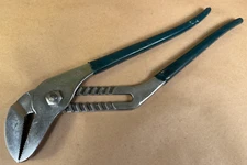 Vintage Diamond Diamalloy Groove Joint 16" Pliers HL116P - Green Vinyl Grip USA