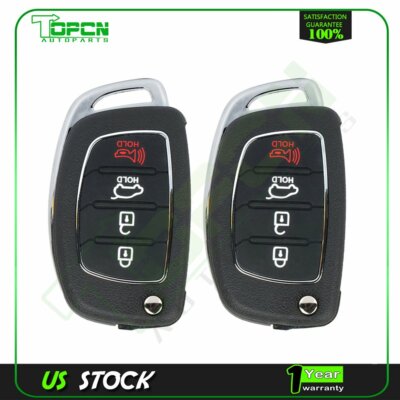 2 For Hyundai Sonata 2015 2016 2017 Keyless Entry Remote Control Car Key Fob
