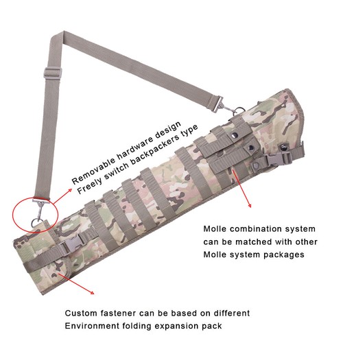 34" Tactical Rifle Shotgun Scabbard Holster Molle Carry Soft Gun Case - Picture 4 of 36