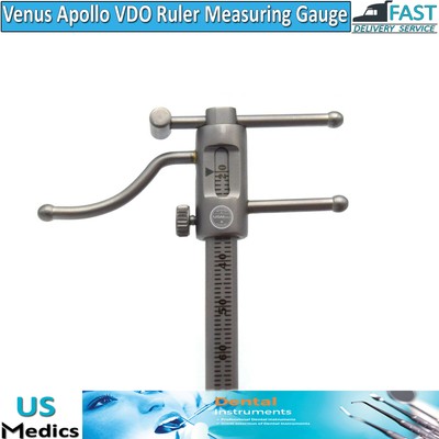 Venus & Apollo Gauge VDO Gauge Measure Ruler Stainless Steel Fully Autoclavable