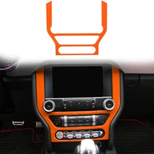 Inner Center Console GPS Navigation Cover Trim Bezel for Ford Mustang 15+ Orange