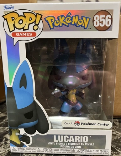 Funko POP! Pokemon LUCARIO #856 PEARLESCENT Pokemon Center EXCLUSIVE