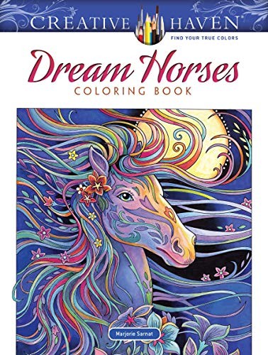 Creative Haven Dream Horses Coloring Book by Marjorie Sarnat NEW - Image 6