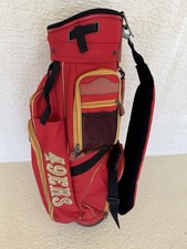 RARE Wilson Brand San Francisco 49ers Golf Cart Bag 6-Way Dividers W/Rain Cover