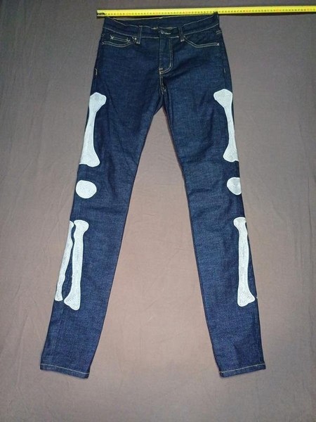 Women MNML Jeans Navy Cotton 28 / M