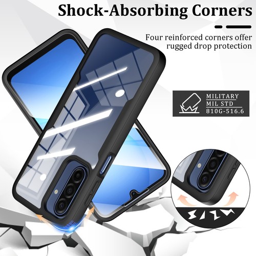 Shockproof Case with Built-in Screen Protector for Samsung Galaxy A15/A16/A17 5G - Afbeelding 4 van 71