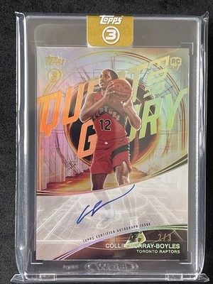 2025-26 Topps Three (3) Collin Murray-Boyles Quest For Glory Holo Gold 2/3 Auto