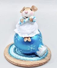 Wee Forest Folk “Holiday Charm (Blue) Miniature M-760c