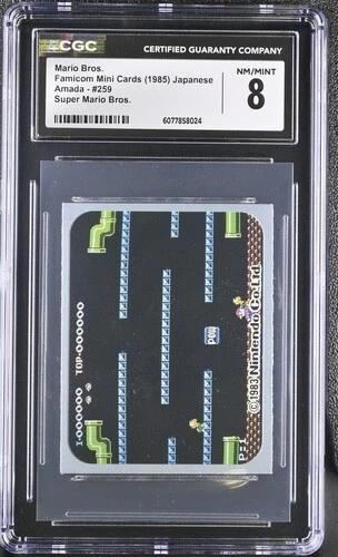 Super Mario Bros. 259 1985 CGC 8 Vintage Famicom Mini Cards Amada Nintendo NES