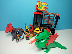 Lego # 6056 : Dragon Wagon de Dragon Knights.  Avec plan.  Castle!