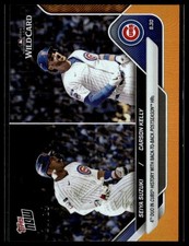2025 Topps Now 799 Seiya Suzuki Carson Kelly Chicago Cubs Wild Card Orange 21/25