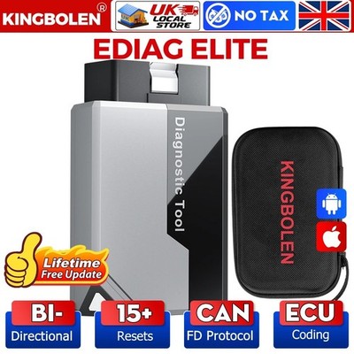 EDIAG Elite OBD2 Scanner Lifetime Free &15 Resets All System Auto Diagnosegerät