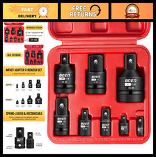 8-Piece Impact Socket Adapter Set - 1/4 3/8 1...