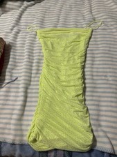 Yellow Windsor Homecoming Dress With Silver Rhinestones