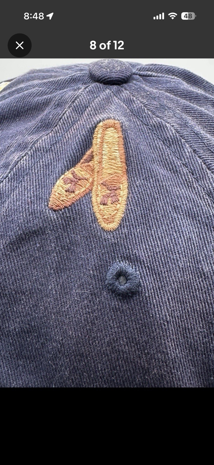 Polo Ralph Lauren Embroidered Hat Cap Navy Taxi Cocktail Bow Tie Shoes Logo Rare thumbnail 6