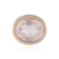 Cavill Rosenquarz AnhäNger 3,67Ct Oval 925 Silber RoséVergoldet Damenschmuck
