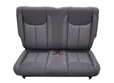 Jeep Wrangler Jk 2dr Rear Seats Black Cloth White Stitch Buckles 11-17 Mopar Jeep Wrangler Jk 2dr Rear Seats Black Cloth White Stitch Buckles 11-17 Mopar