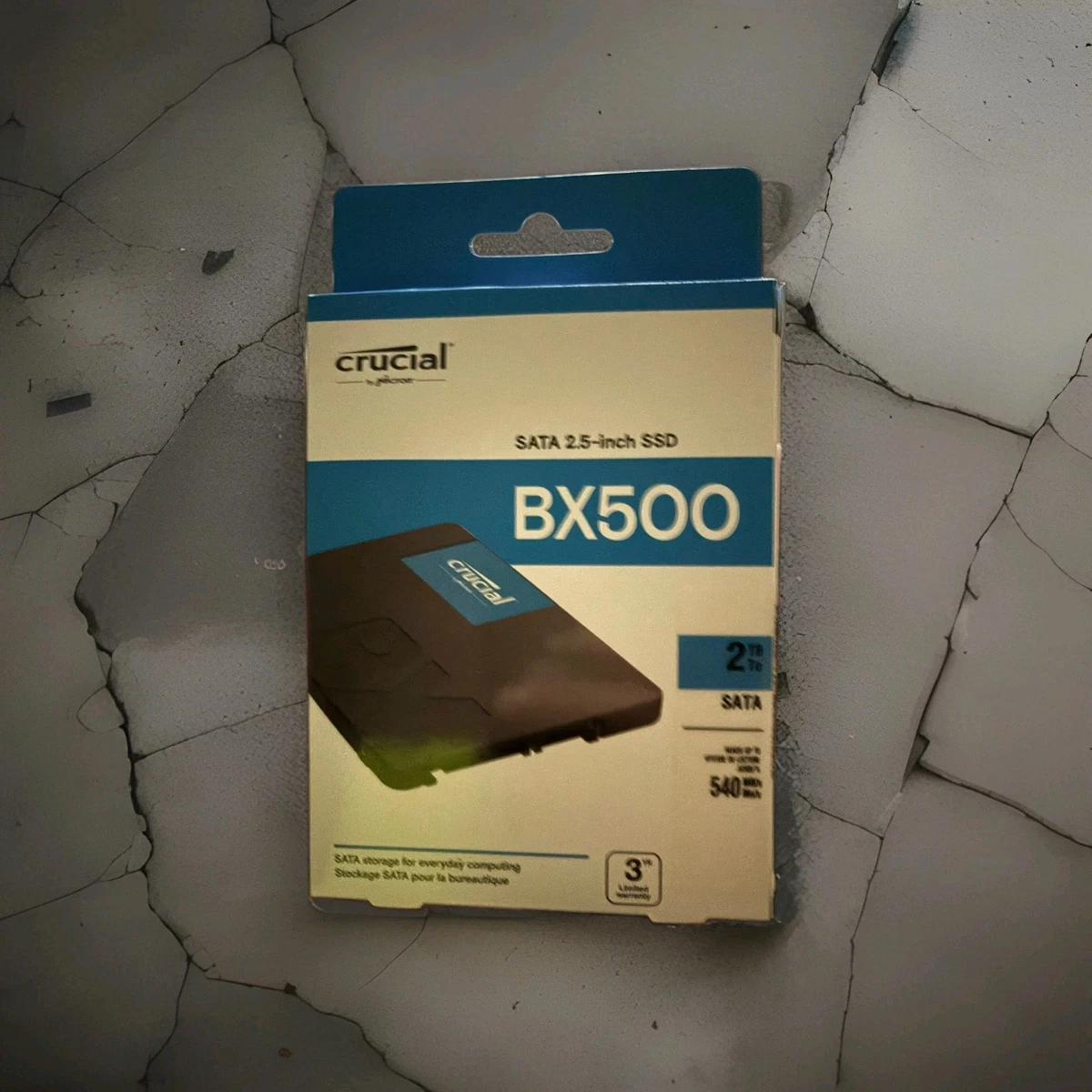 Crucial BX500 2 TB SSD interior SATA 2,5" negro 540 MB/s lectura
