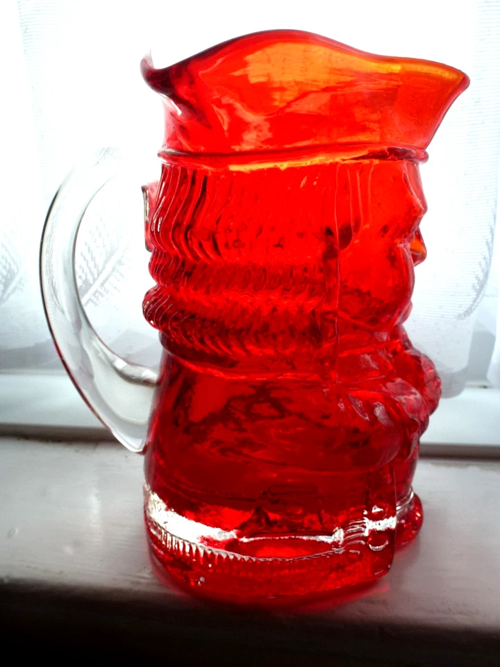 RARE Whitefriars Ruby Toby Jug 'Barnaby' 1 pint (uncatalogued) - Image 4 of 4