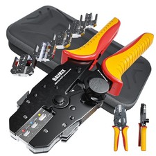 ® Set di Pinza Crimpatrice con 6 Ganasce Intercambiabili Crimpatrice Capicorda