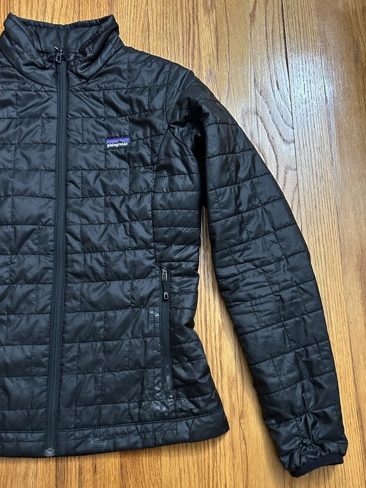 Chaqueta Patagonia Nano Puff Negra Talla Mujer S Pequeña Ligera *Defecto Menor* Foto 3 de 4