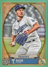 2021 Topps Gypsy Queen #25 Trevor Bauer Turquoise #/199 Los Angeles Dodgers