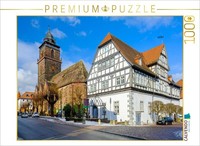 Calvendo Puzzle BahnhofstraßE With City Hall And Church | 1000 Pieces, Finished