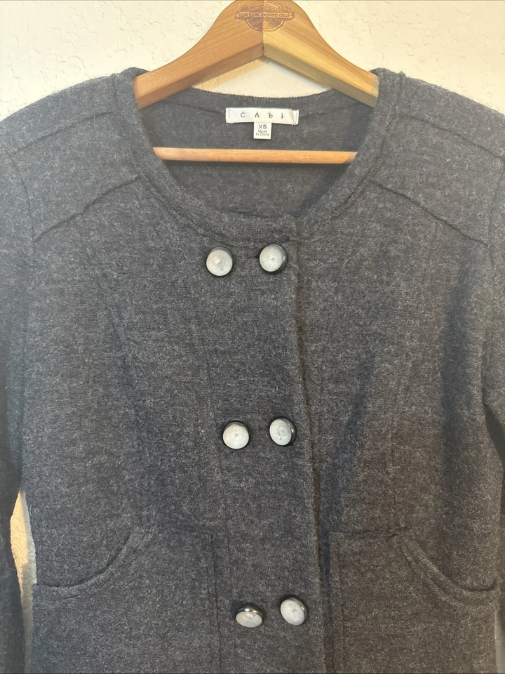 Cárdigan Suéter XS Doble Botonadura Botón - 100% Lana Sin Usar Estado Foto 3 de 4