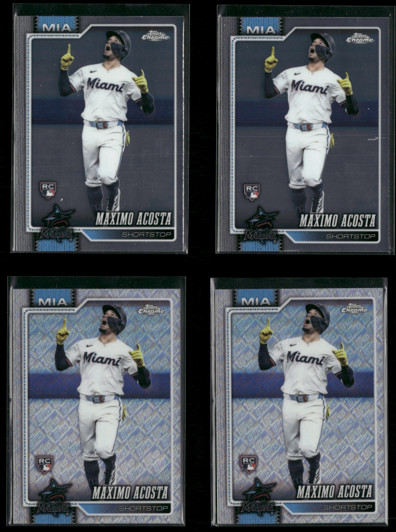 Maximo Acosta ROOKIE CARD lot - Miami Marlins